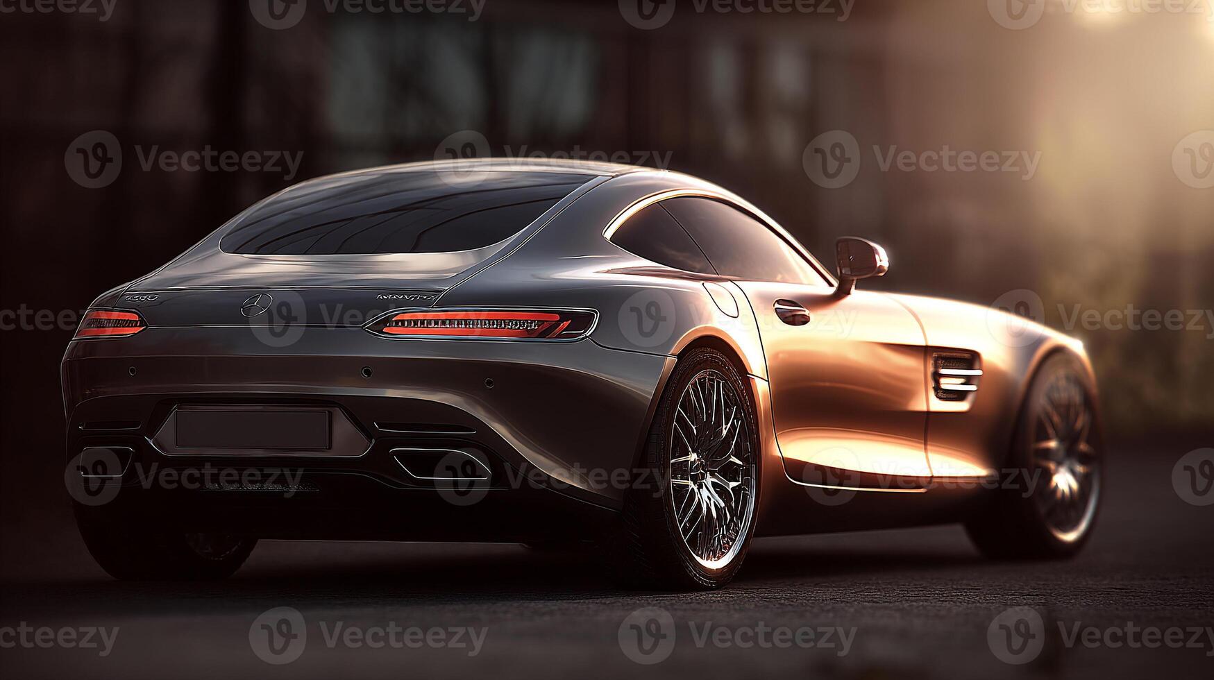 Realistic daylight on premium car surface photo