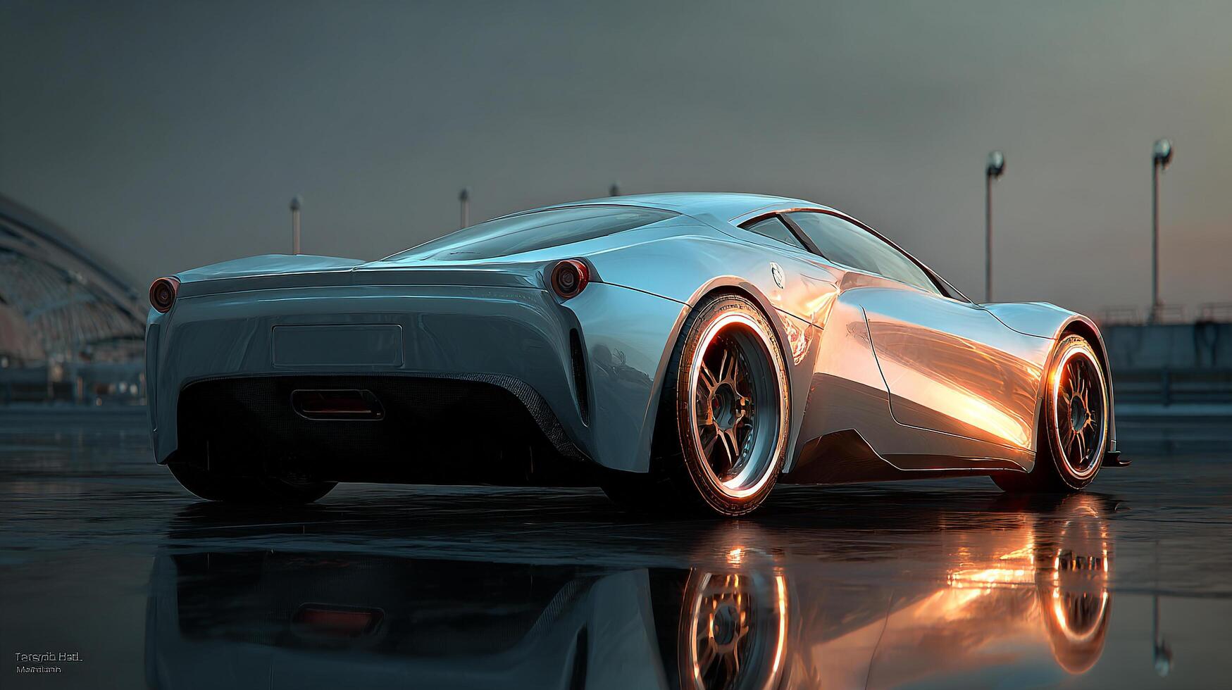 Clean sunlight photo of elegant vehicle