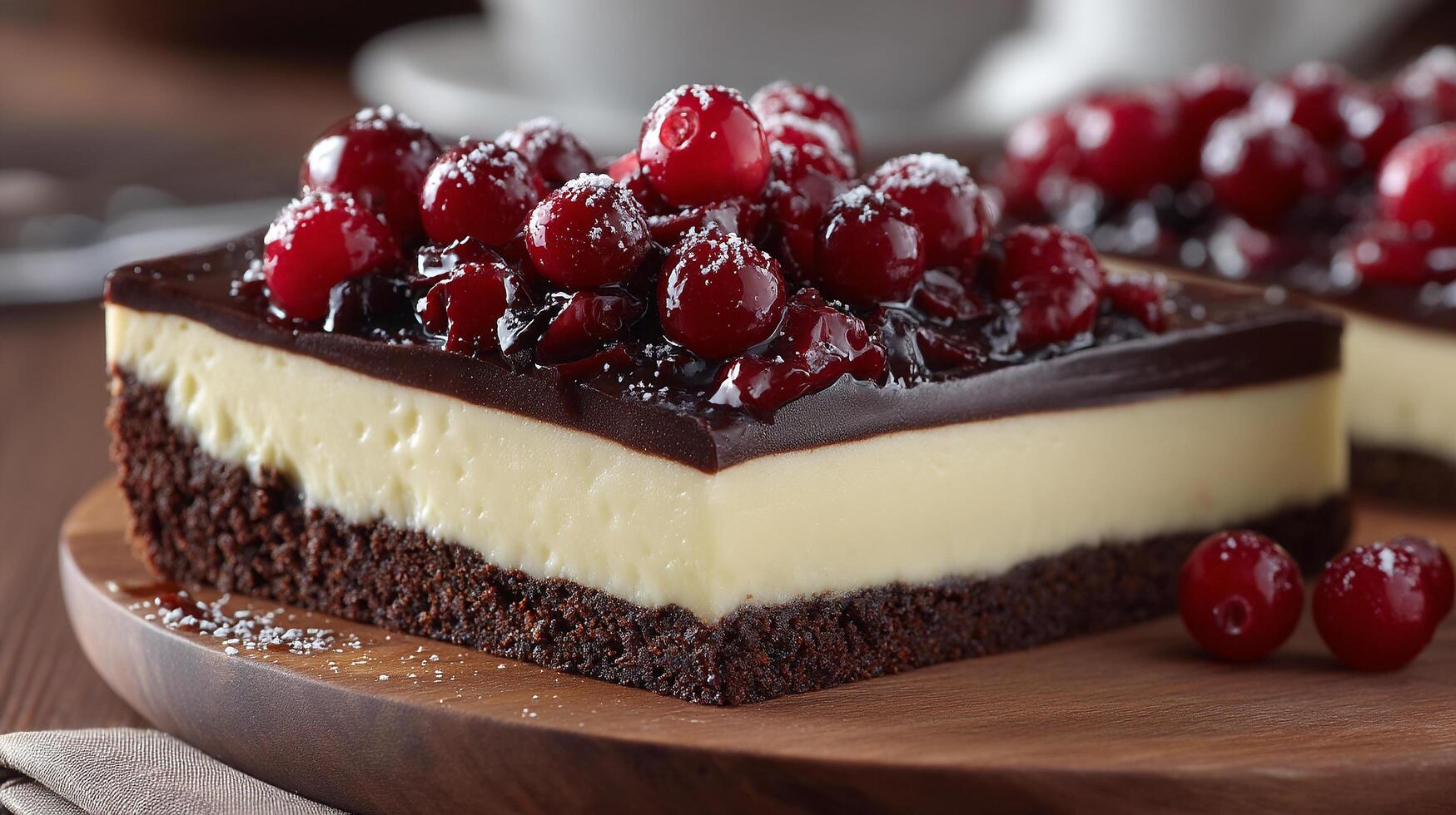 Realistic texture dessert photography photo with clarity