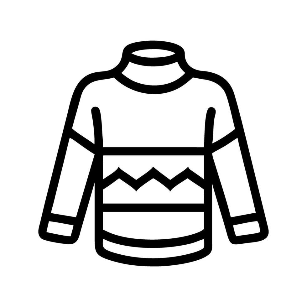 Cozy sweater autumn warmth icon. Sweater representing fall season comfort. vector