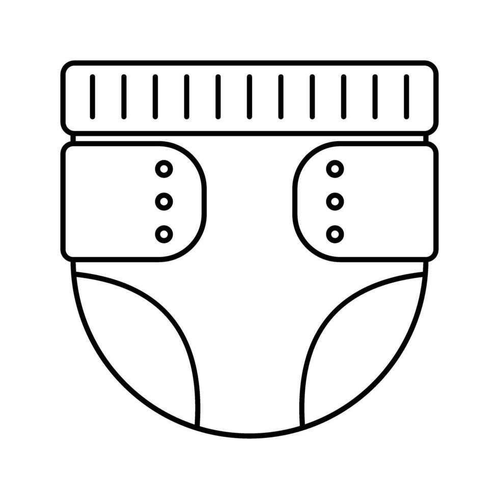 Baby diaper changing icon vector