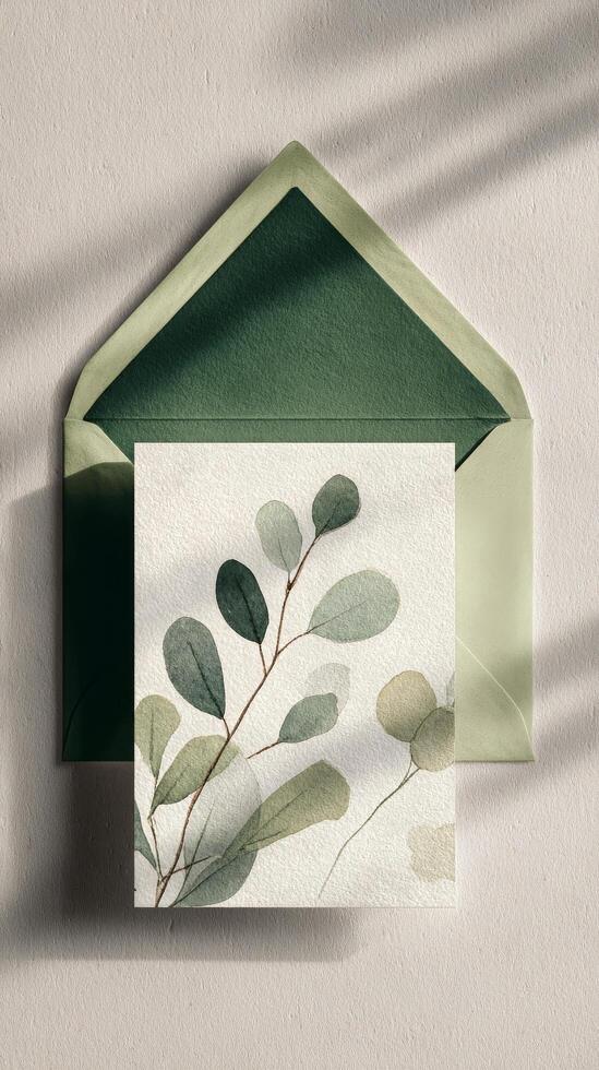 Natural Textures and Colors Create a Calming Artistic Arrangement With Stones and Leaves. photo