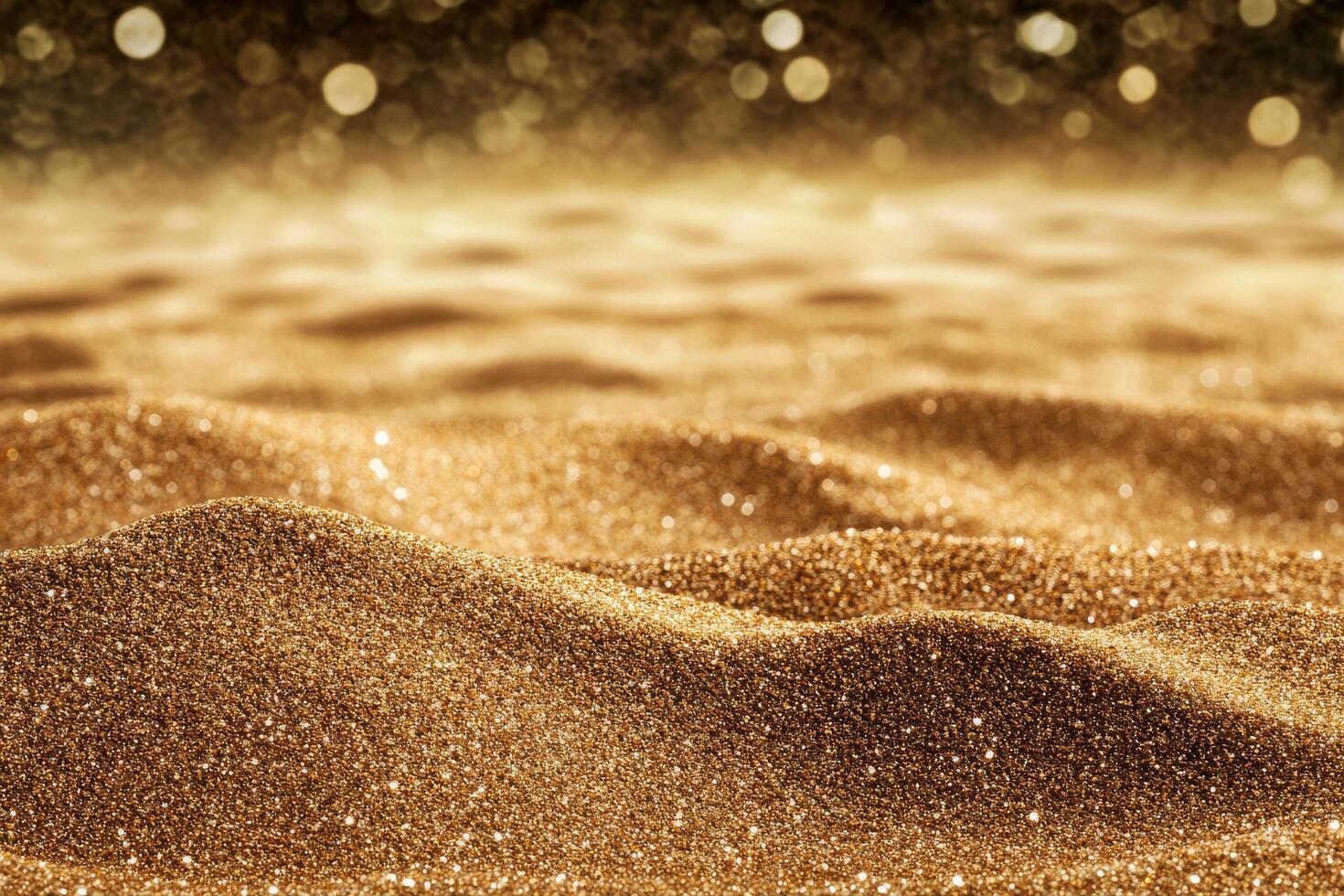 Dazzling Golden Sand Patterns Captured in Bright Light Showcasing Natural Beauty and Texture. photo