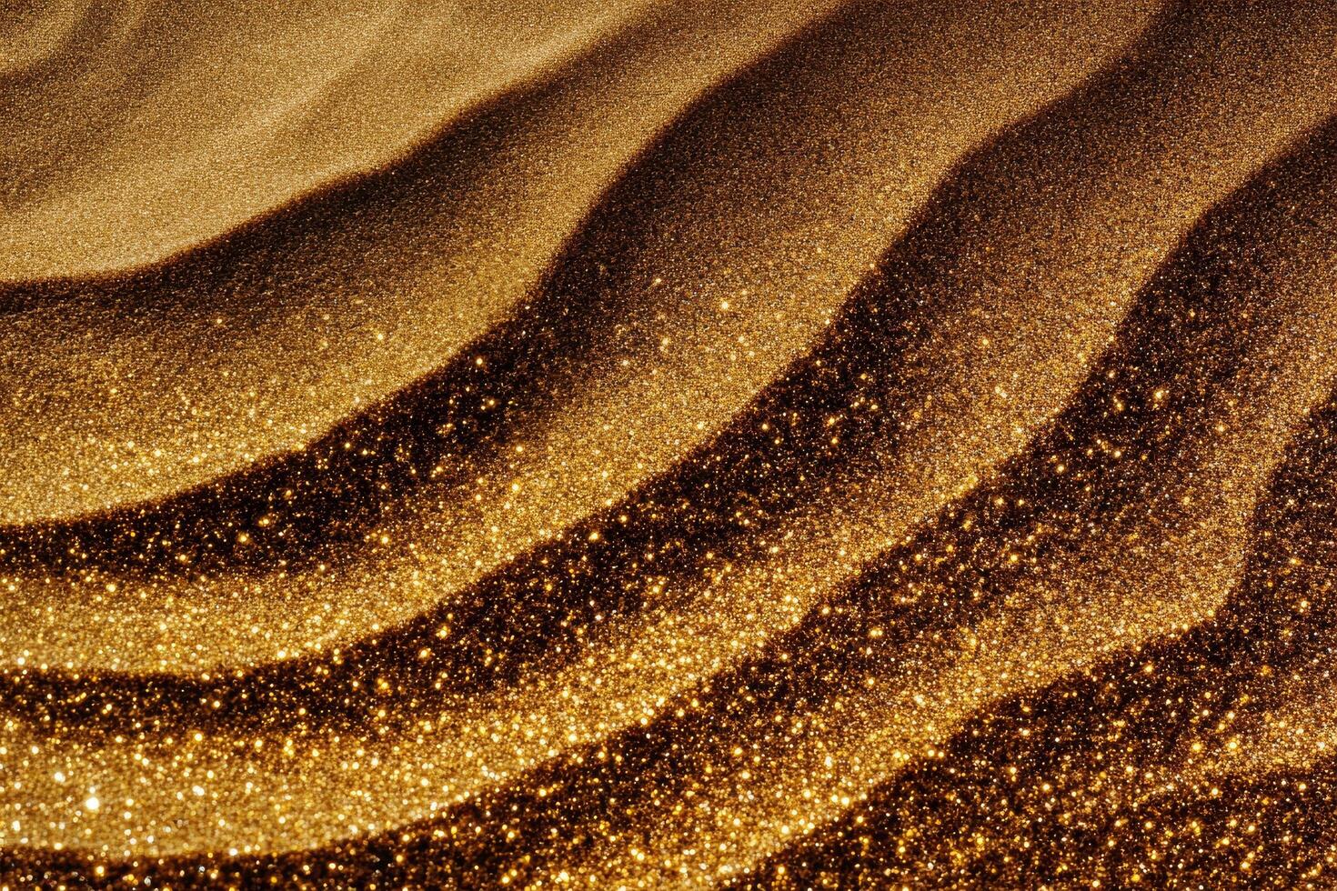Dazzling Golden Sand Patterns Captured in Bright Light Showcasing Natural Beauty and Texture photo