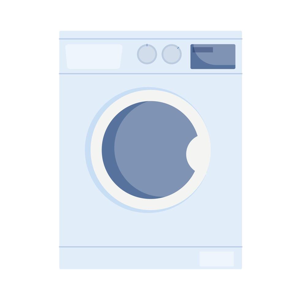 Modern washing machine designed for efficient home laundry tasks vector