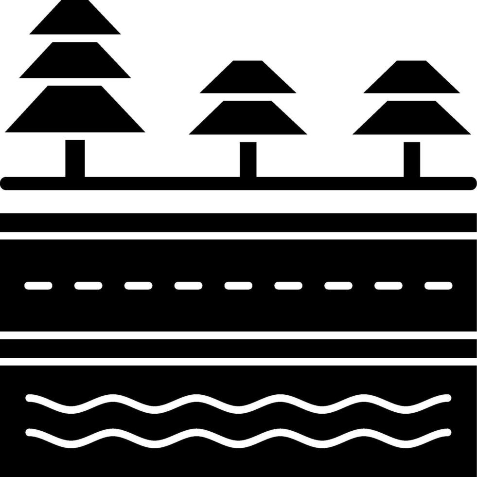 Multiple POIs Glyph Icon vector