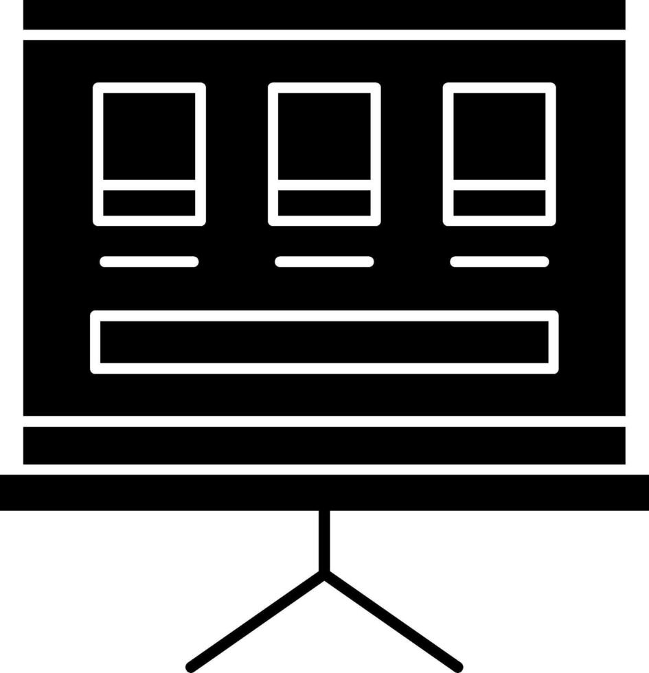 Storyboard Glyph Icon vector