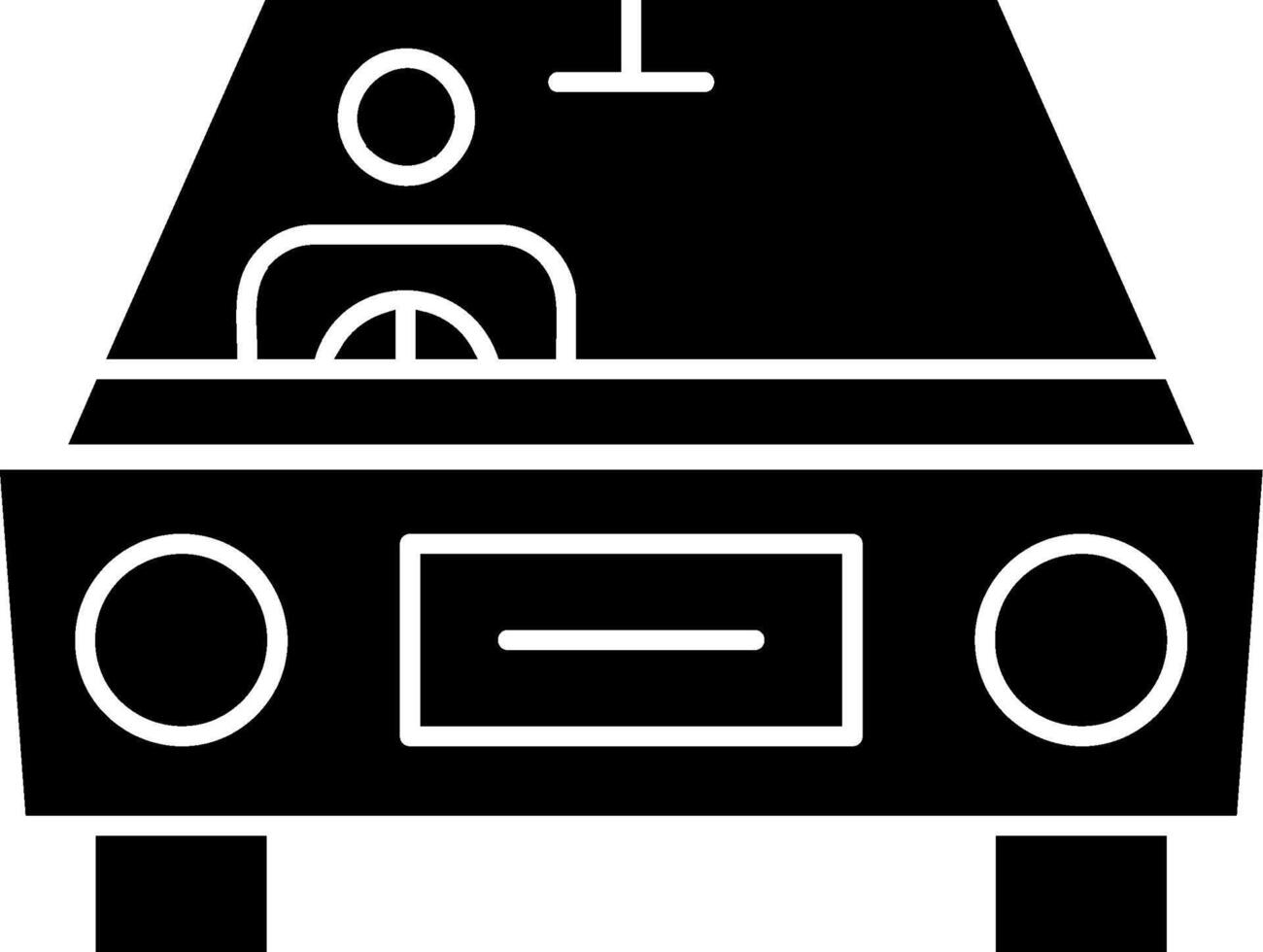 Driving Glyph Icon vector