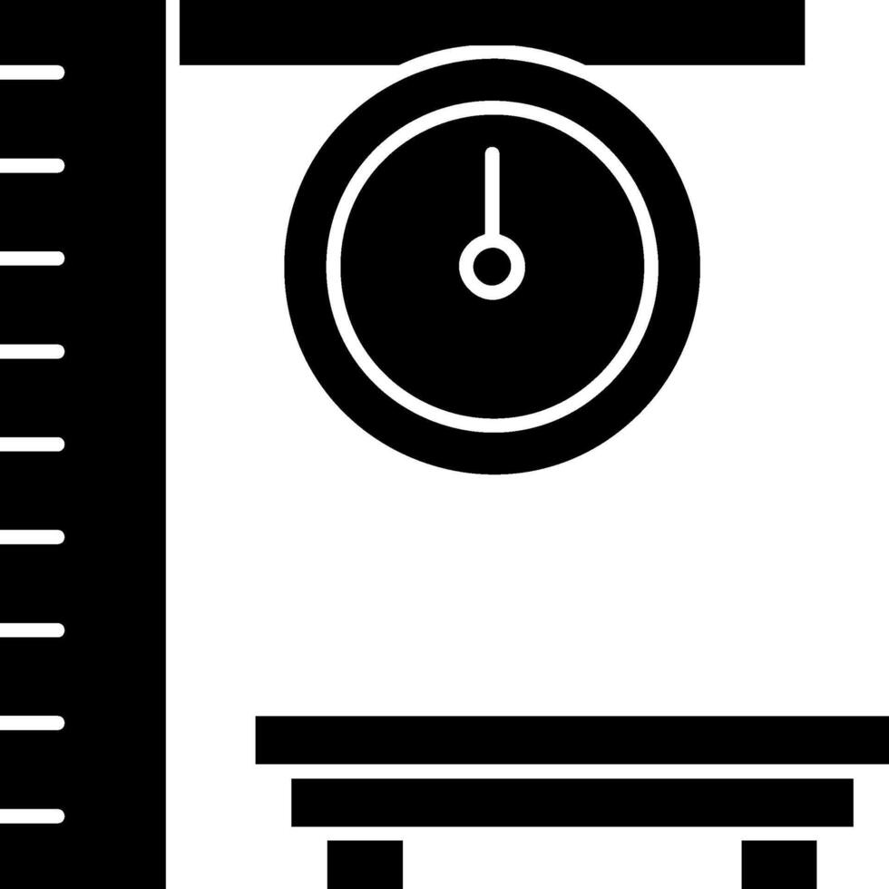 Body Mass Index Glyph Icon vector