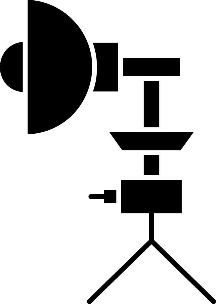 Studio Lighting Glyph Icon vector