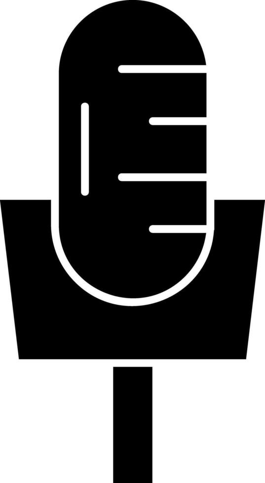 Microphone Glyph Icon vector