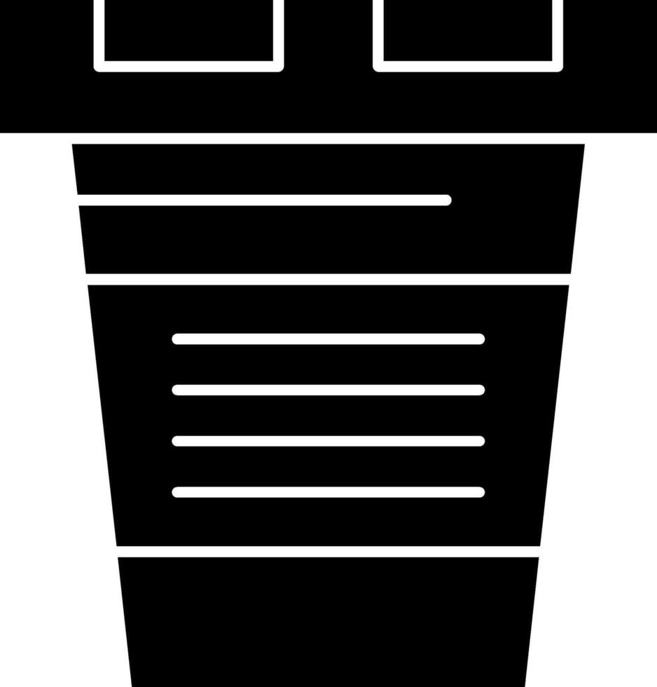Urine Test Glyph Icon vector