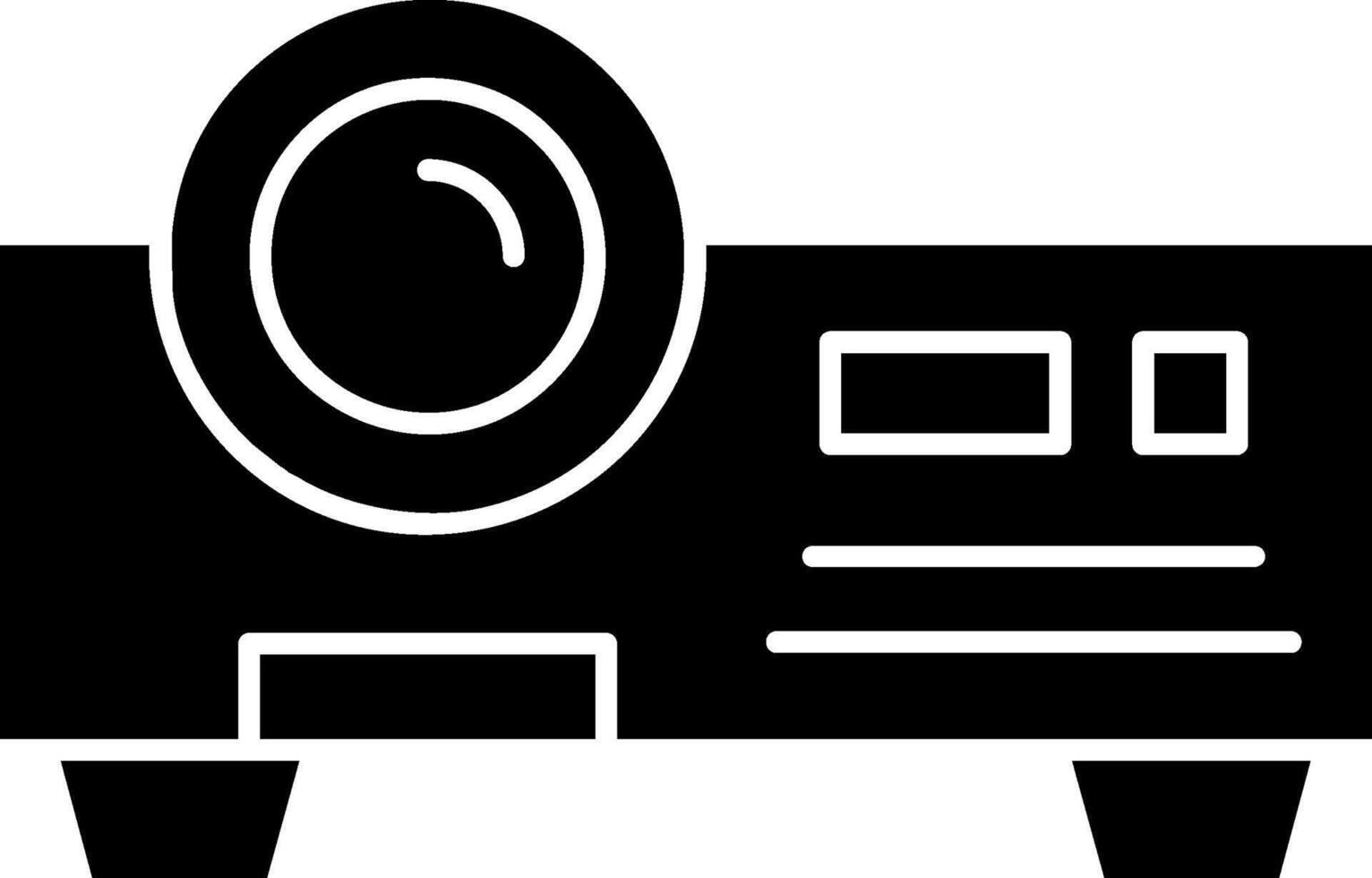 Projector Glyph Icon vector
