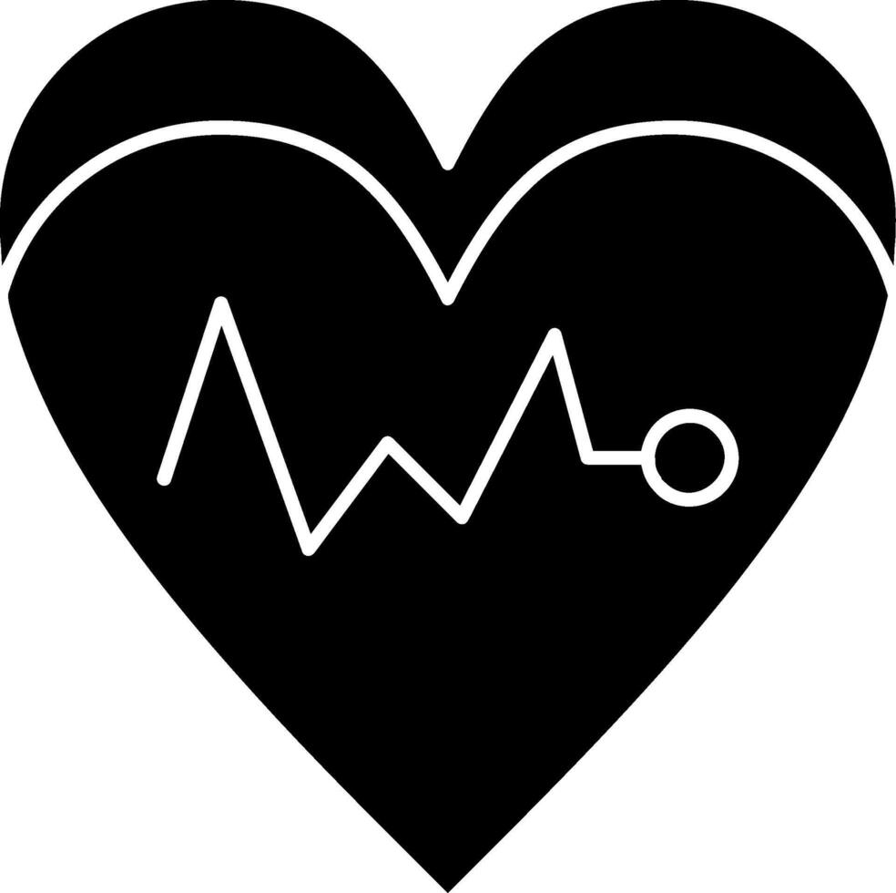Cardiology Glyph Icon vector