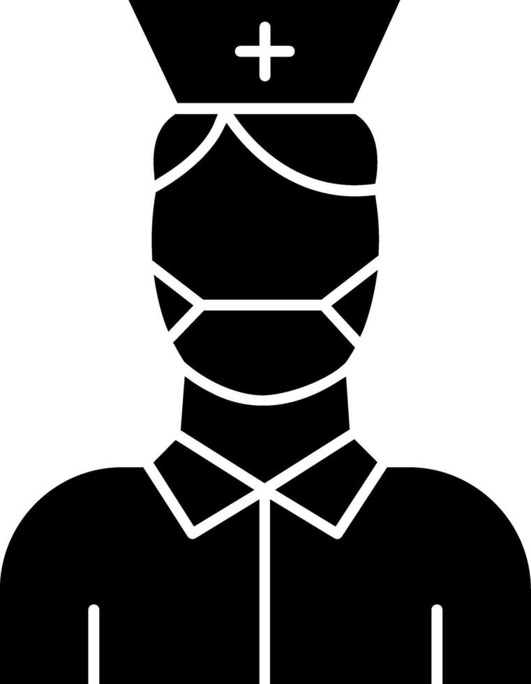 Nurse Glyph Icon vector
