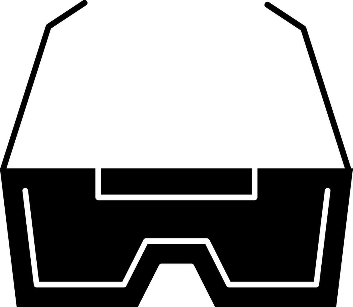 VR Glasses Glyph Icon vector