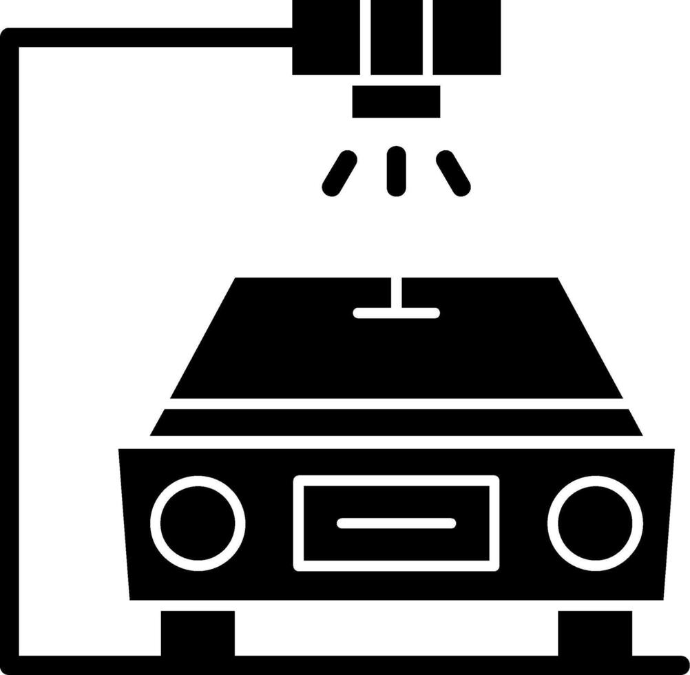 Speed Trap Glyph Icon vector
