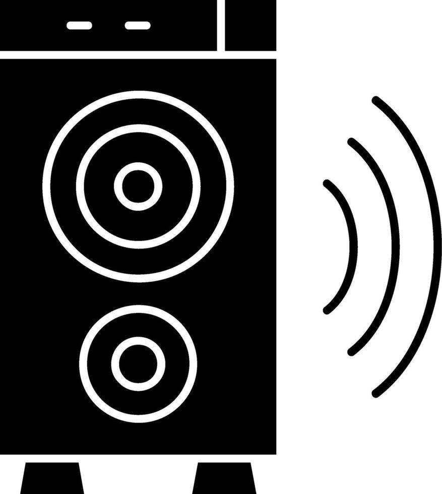Speaker Glyph Icon vector
