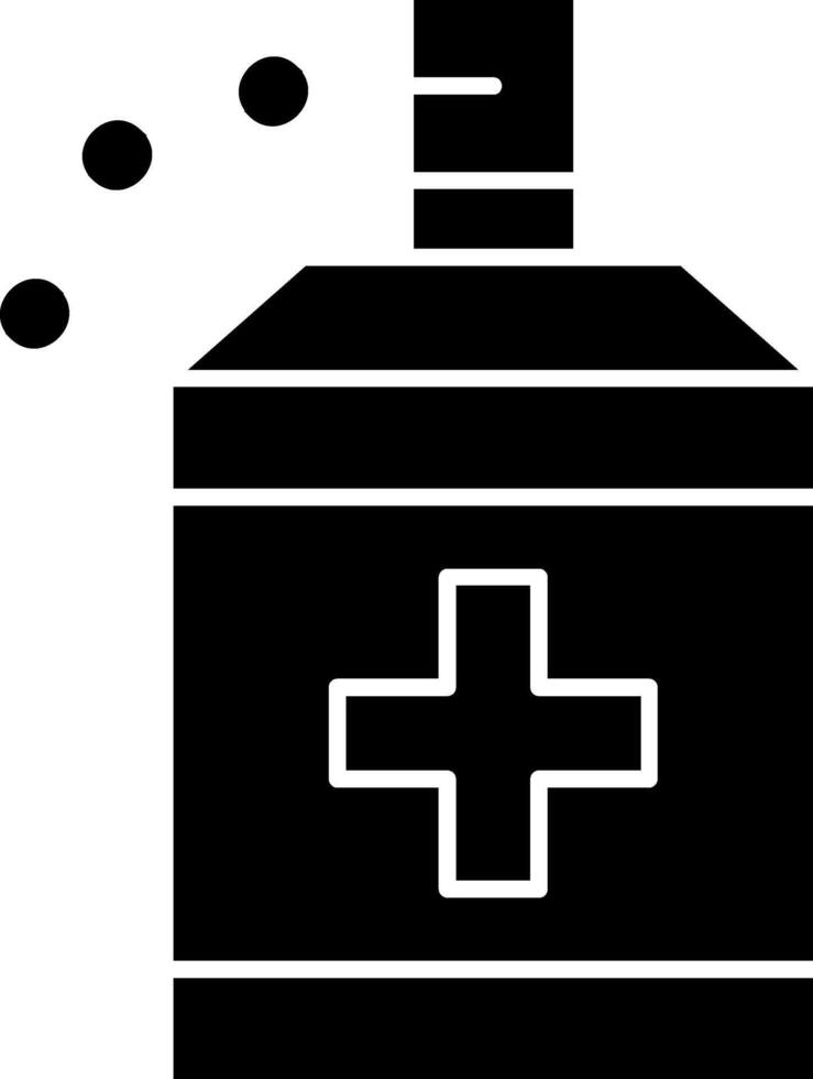 Antiseptic Glyph Icon vector