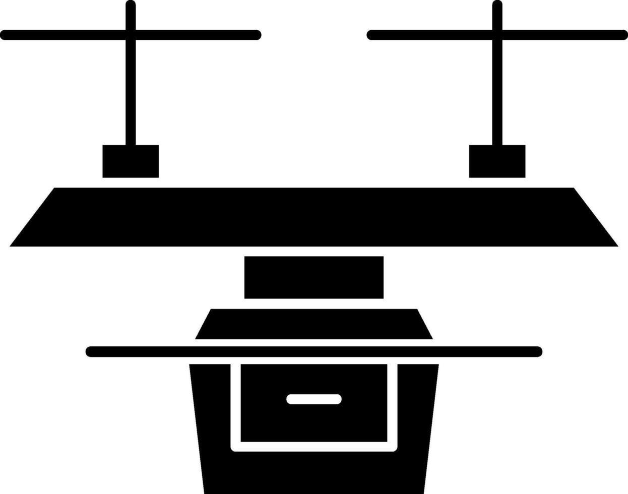 Camera Drone Glyph Icon vector