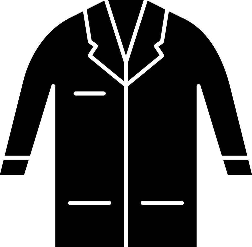 Doctor Coat Glyph Icon vector