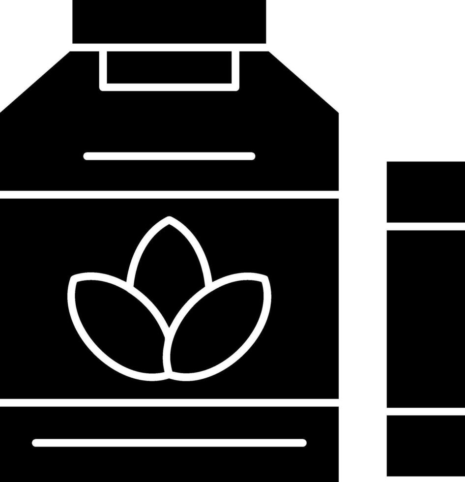Herbal Treatment Glyph Icon vector