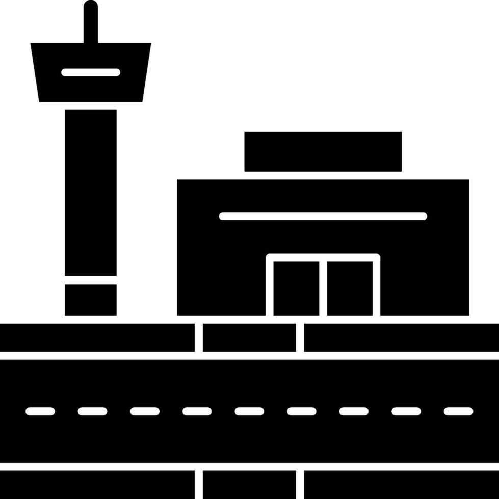 Airport Glyph Icon vector