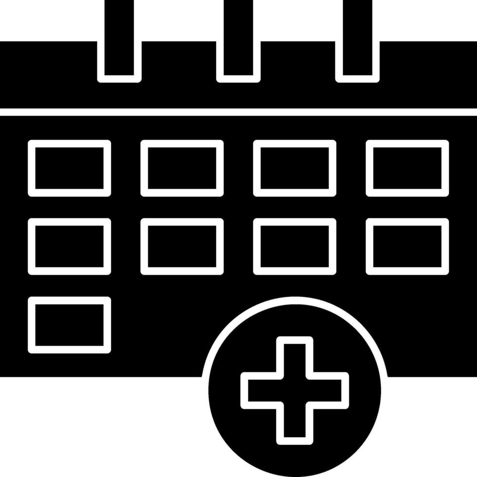 Appointment Glyph Icon vector