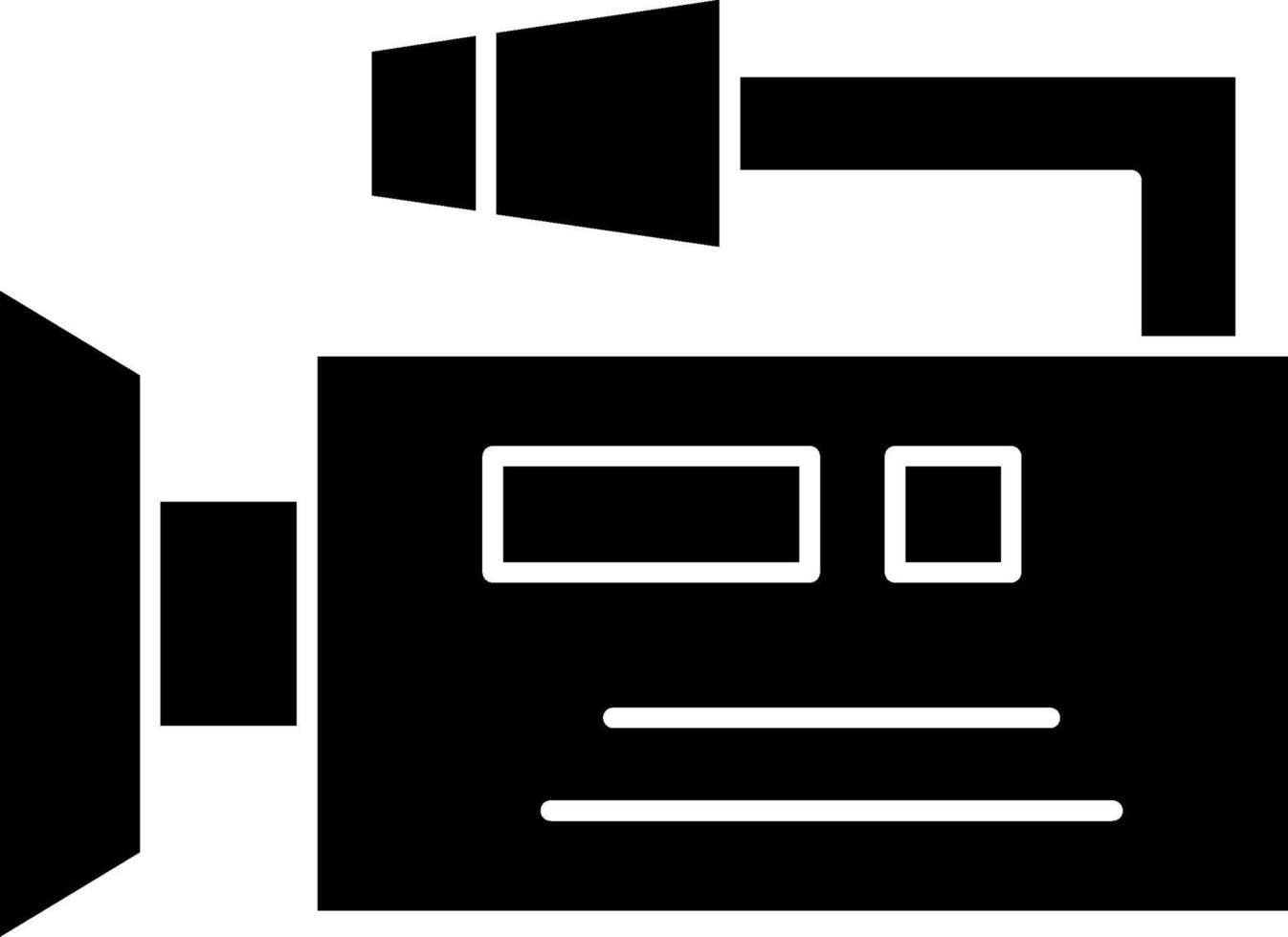 Camcorder Glyph Icon vector