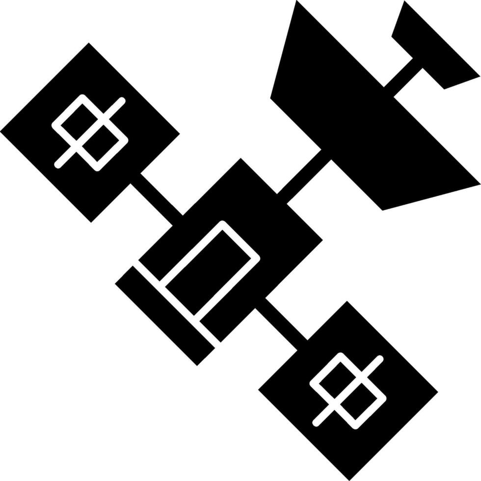 Satellite Glyph Icon vector