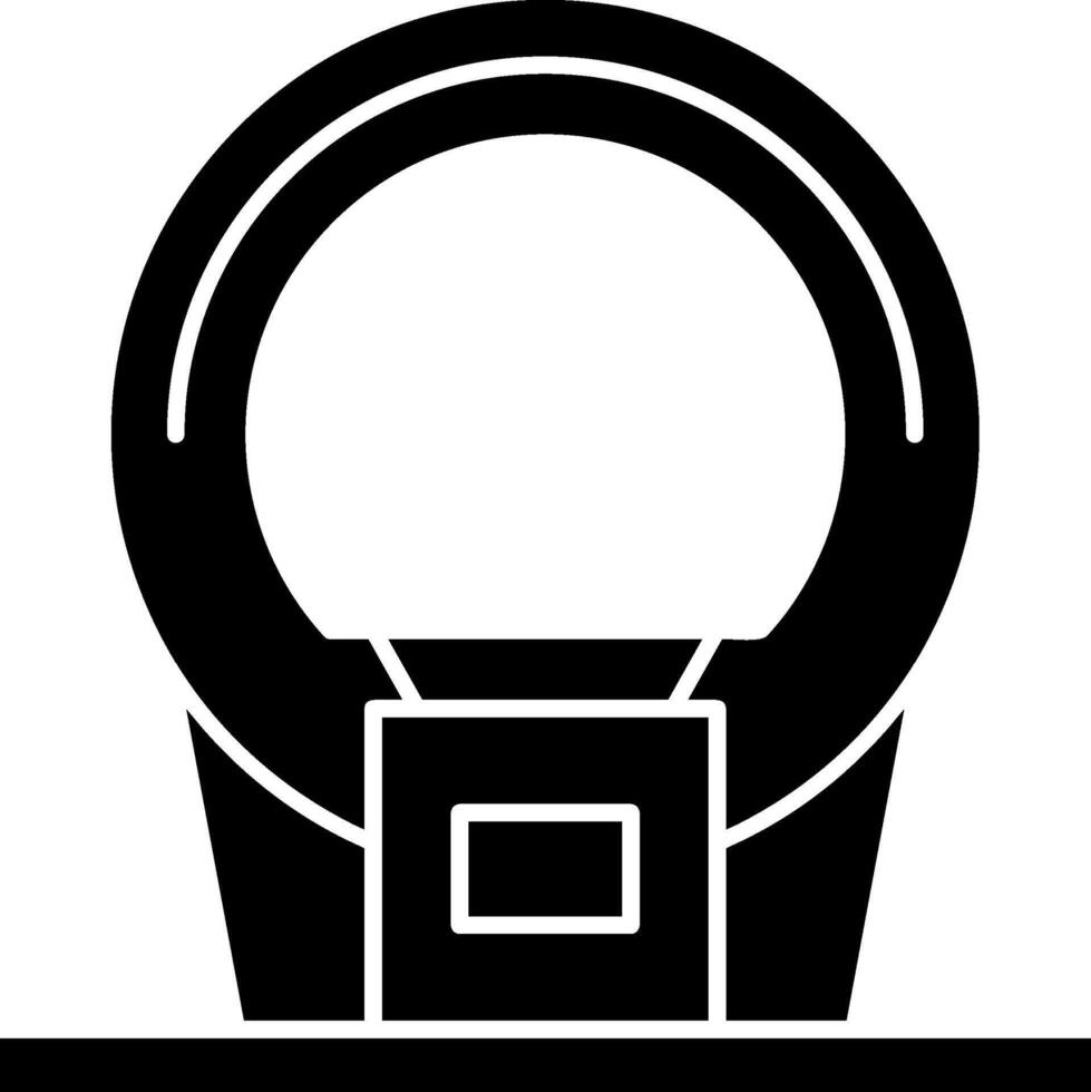 CT Scan Glyph Icon vector