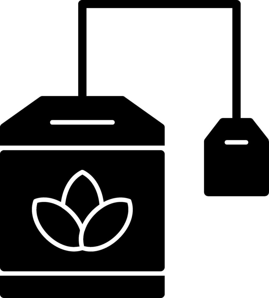 Herbs Bag Glyph Icon vector