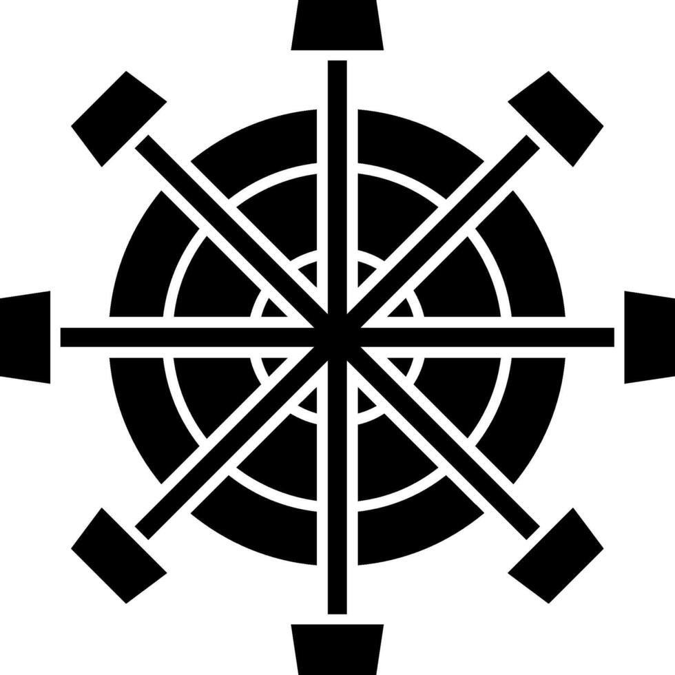 Radar Glyph Icon vector