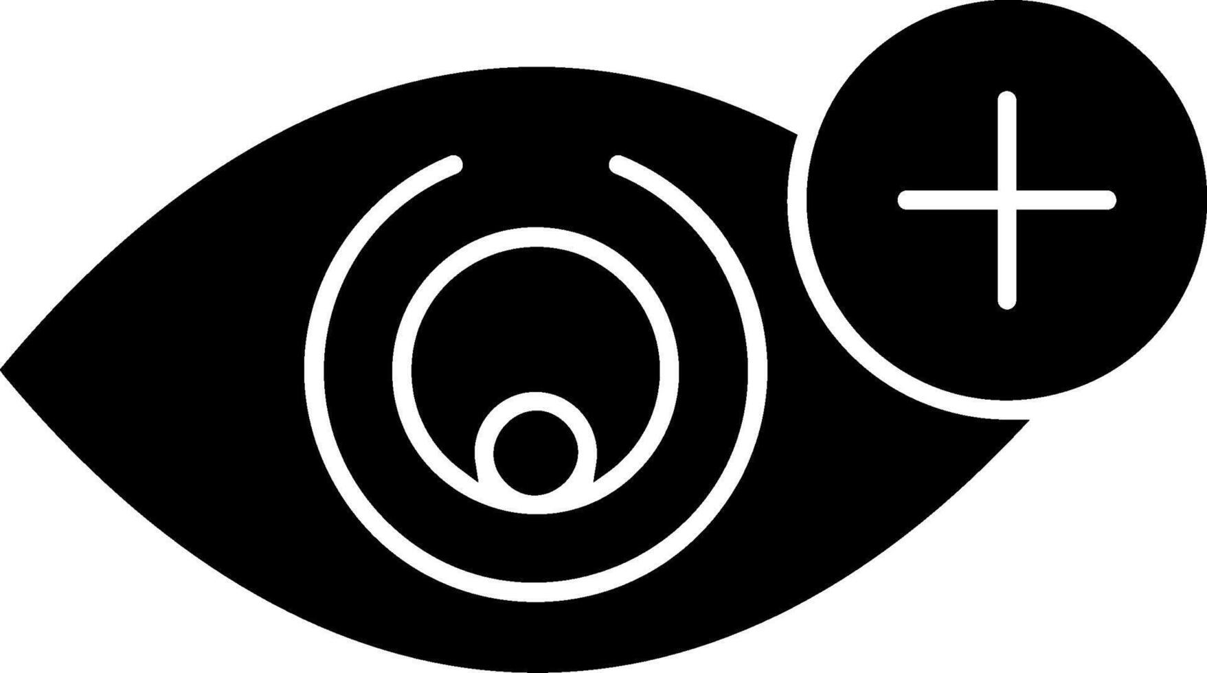 Eyes Glyph Icon vector