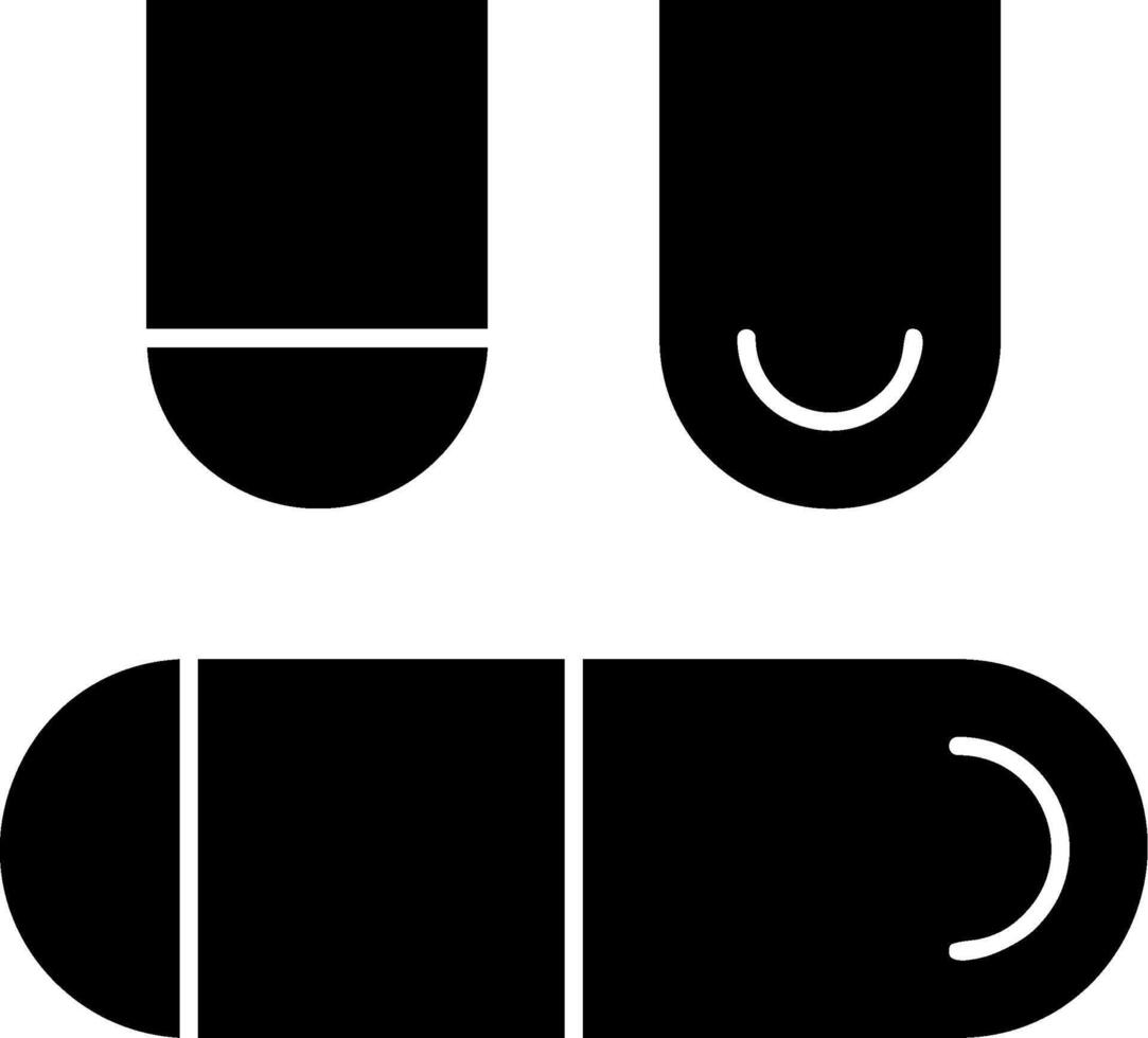 Capsules Glyph Icon vector