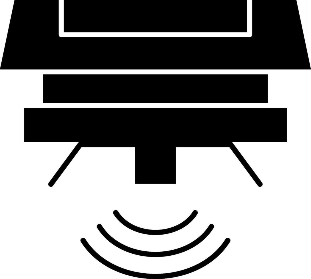 Motion Sensor Glyph Icon vector