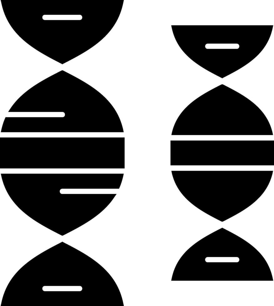 DNA Glyph Icon vector