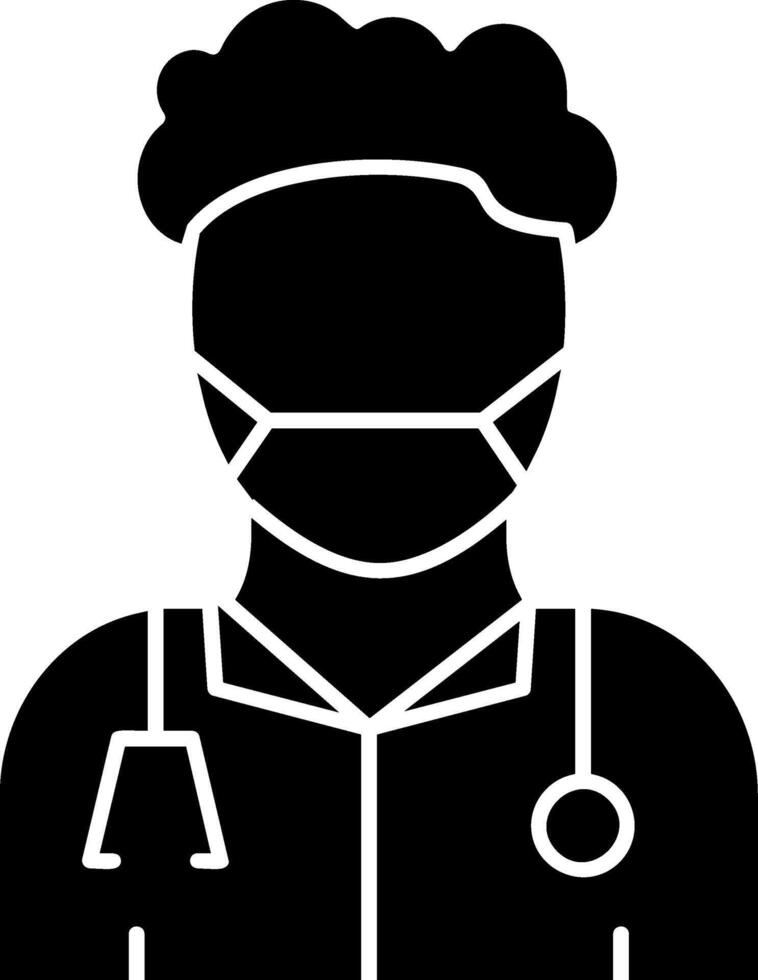 Doctor Glyph Icon vector