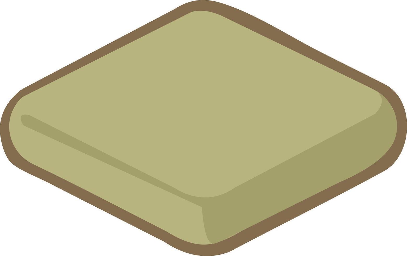 floor seat cushion vector