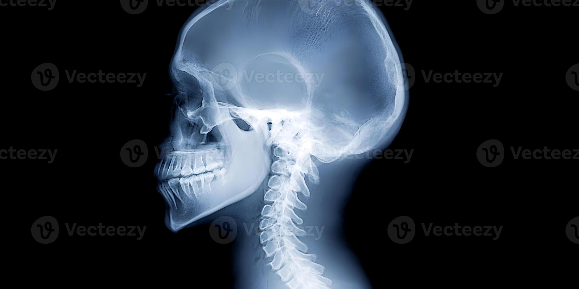 a x - ray image of a human head photo