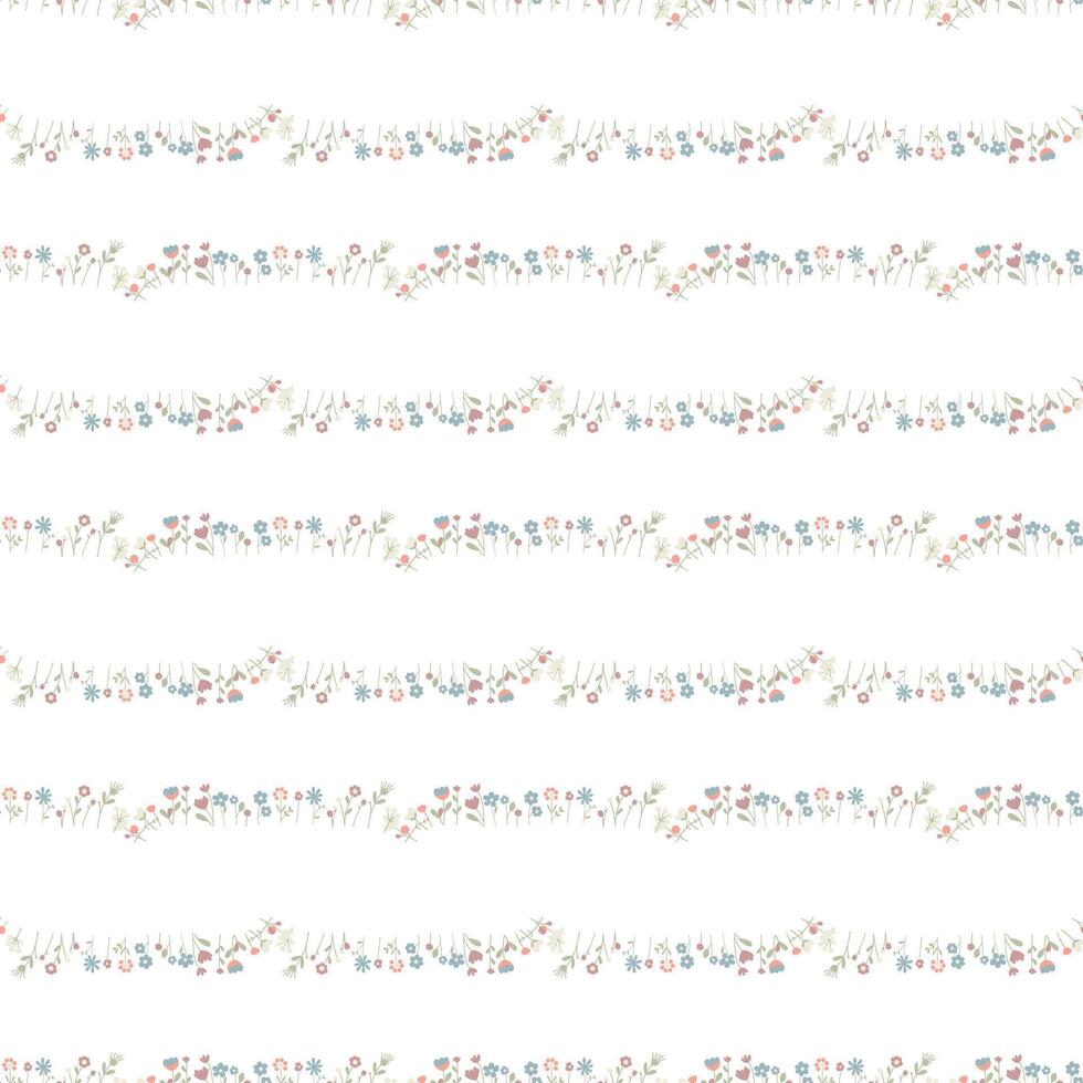 Seamless floral pattern. Colorful background in minimalist style vector
