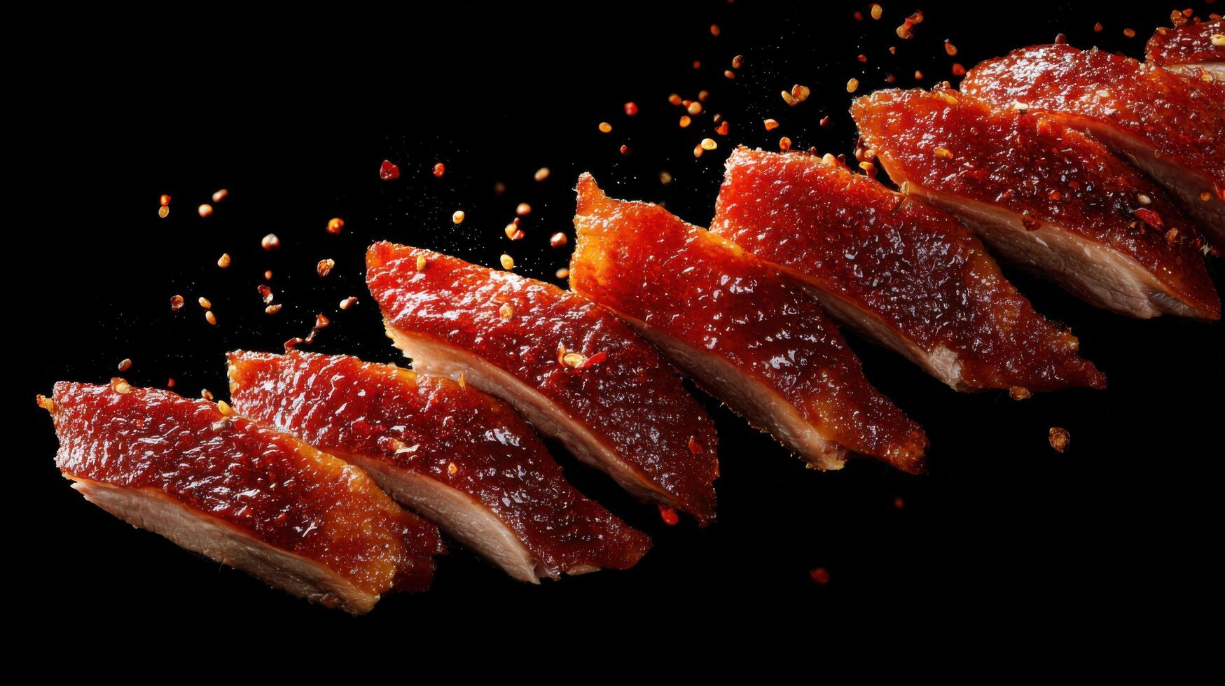 A Rich Cascade Of Peking Duck And Its Condiments photo