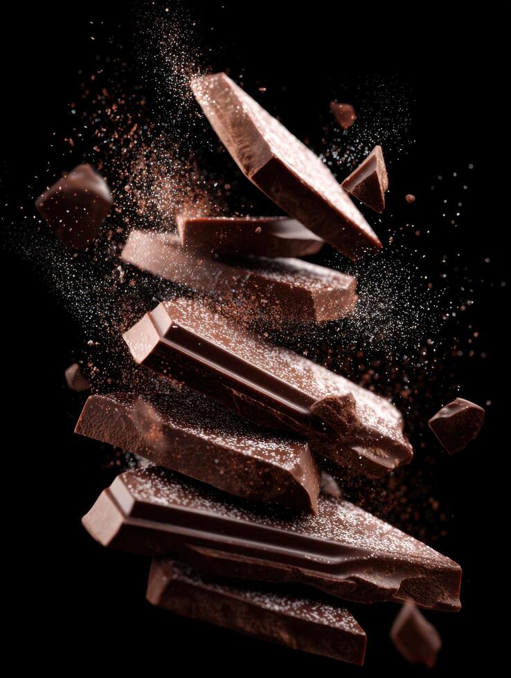 A Cascade Of Chocolate Bits That Is Hard To Resist photo