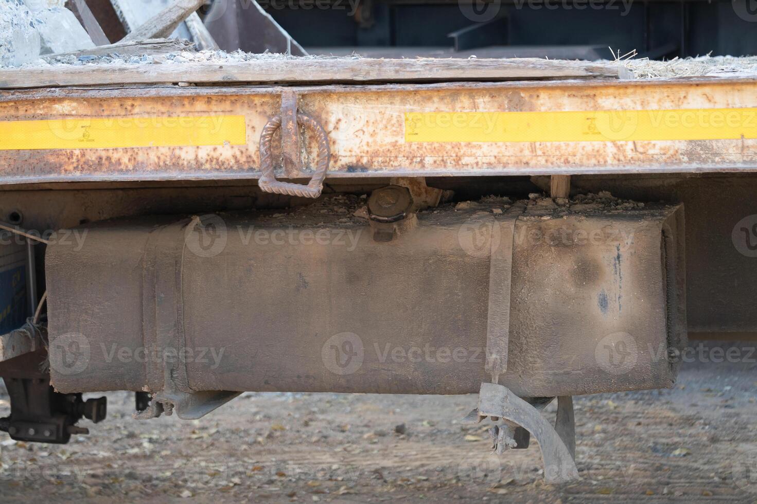 Industrial action equipment underbelly construction site equipment image urban environment ground view machinery insight photo