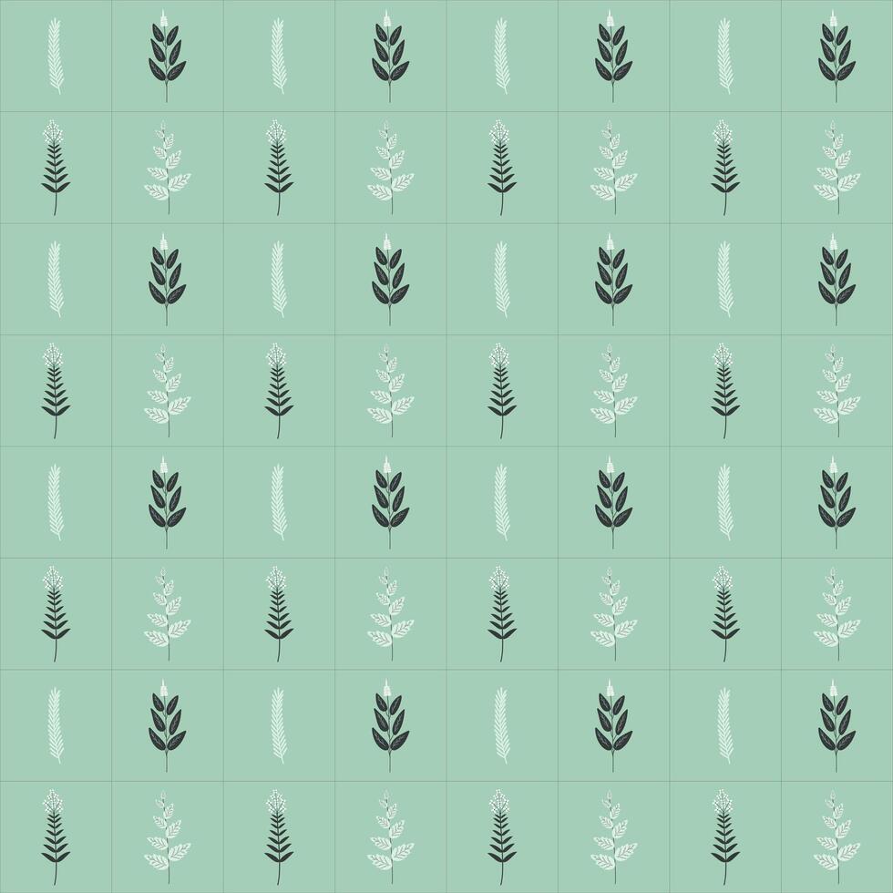 garden plants pattern vector