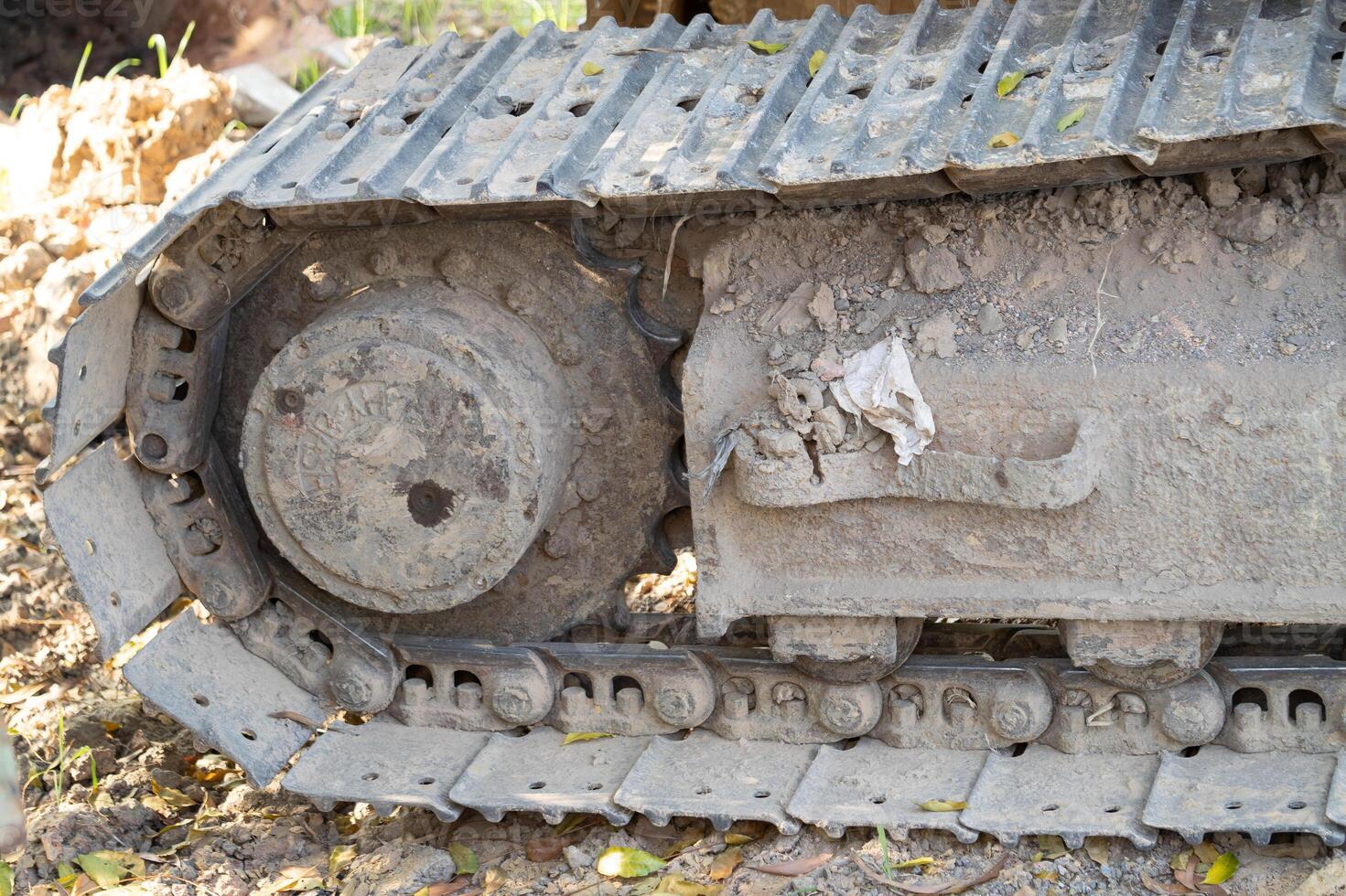 Industrial machinery action construction site equipment component outdoor close-up heavy machinery photo
