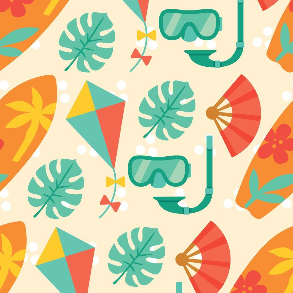 Summer Seamless Pattern vector