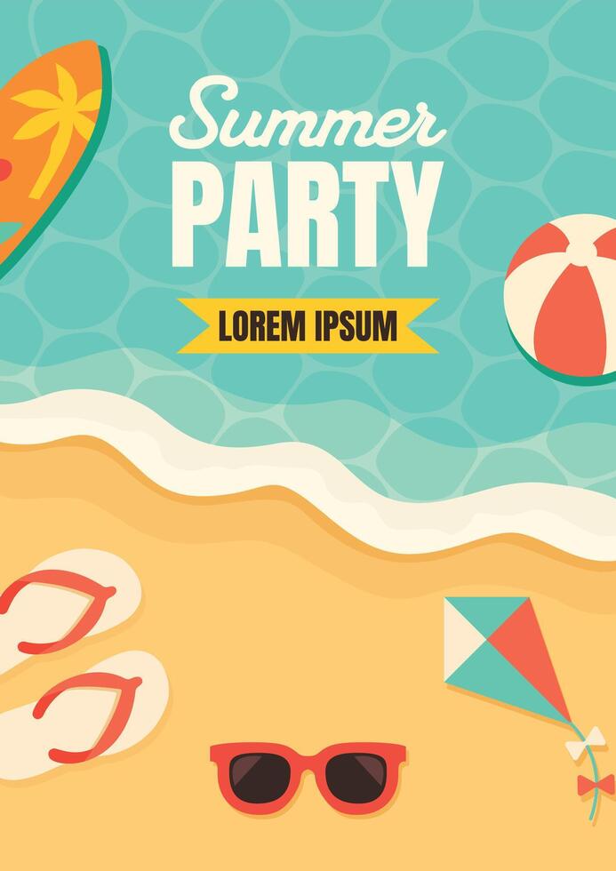 Summer Party Poster vector