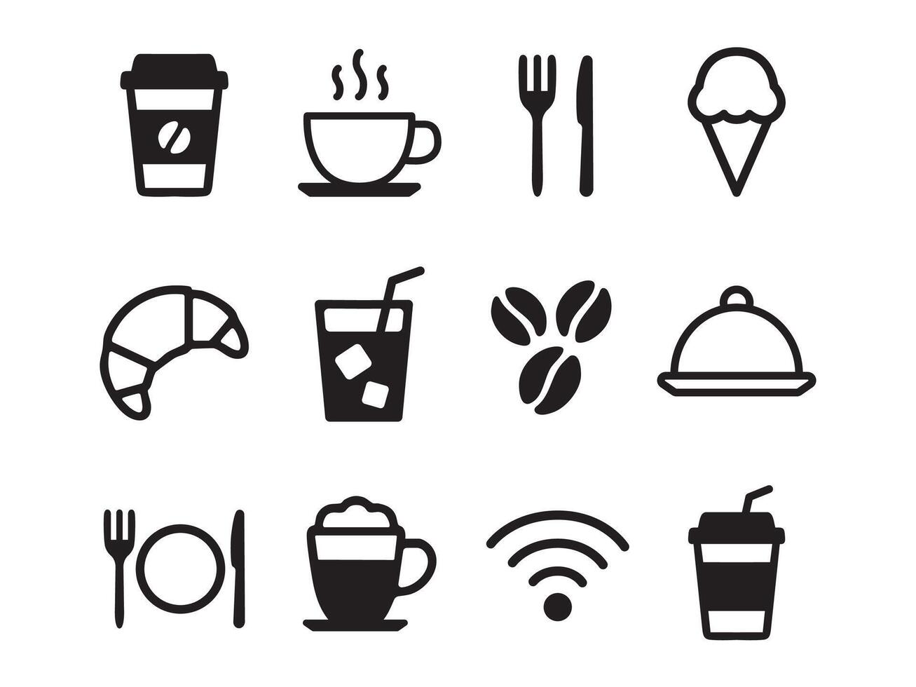 Cafe Icons Set vector