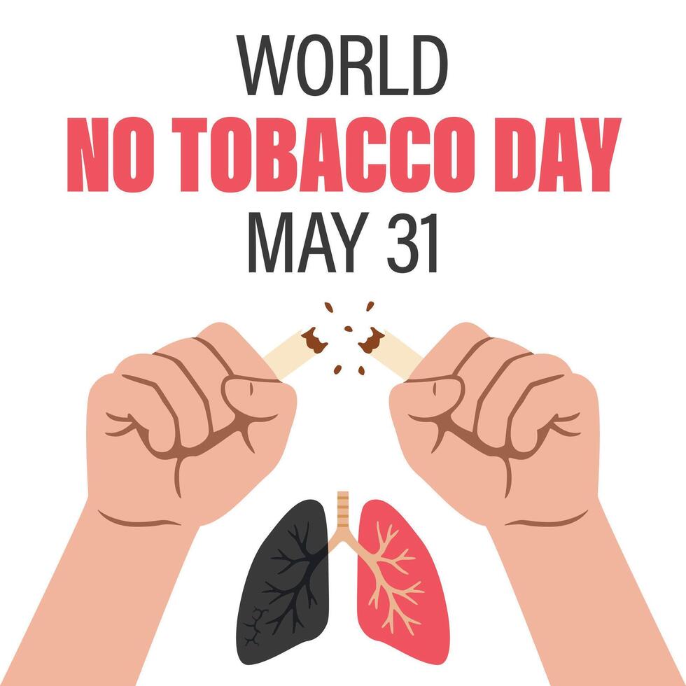 World No Tobacco Day Poster vector